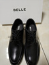 百麗（Belle）商場(chǎng)同款商務(wù)正裝男紳士百搭婚宴正裝皮鞋CF01DCM9 黑色 39 (245mm) 曬單實(shí)拍圖
