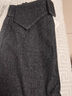 啄木鳥(niǎo)新款包臀裙女秋冬2025新款高腰毛呢半身裙灰色直筒口袋開(kāi)叉一步裙 灰色 好貨 L 28碼 曬單實(shí)拍圖