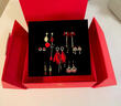 ?，斠恢芏h(huán)女士氣質(zhì)紅色耳釘禮盒本命年耳飾首飾老婆圣誕禮物送女友 鴻運當頭耳釘禮盒 曬單實(shí)拍圖