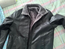恒源祥皮毛一體真皮皮衣男冬季加絨加厚中老年爸爸裝綿羊皮衣夾克外套 品牌高端男裝黑色 M 170 110斤左右 曬單實(shí)拍圖