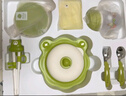 babycare兒童餐具新生兒禮盒高檔幼兒園寶寶禮物注水保溫輔食碗吃飯7件套 曬單實(shí)拍圖