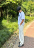 MAYBEYOND休閑褲男夏季美式彎刀直筒褲運動長褲闊腿垂感褲子男MA09灰色2XL 曬單實拍圖