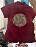 G.duck小黃鴨一周歲禮服男寶寶抓周衣服女?huà)雰喊偬鞚M(mǎn)月唐裝中國風(fēng)套裝 紅色三件套 73 尺碼建議3-6個(gè)月12-16斤 曬單實(shí)拍圖