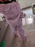 葉余女童夾棉衛衣外套加厚衛褲套裝2024連帽棉服秋冬運動(dòng)兩件套潮 夾棉上衣 110 曬單實(shí)拍圖