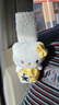 花雨夜安全帶護肩套少女心kitty汽車(chē)擺件車(chē)載裝飾汽車(chē)女生飾品車(chē) 黃+粉星星貓白羊羔絨護肩一對 無(wú)規格 曬單實(shí)拍圖