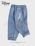 迪士尼春秋新款可穿兒童休閑牛仔褲長(cháng)褲中大童男女童褲裝百搭 曬單實(shí)拍圖