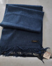 雅戈爾（YOUNGOR）圍巾男士圍巾全羊絨冬季保暖休閑圍脖純色 灰藍YWWJ715225HQQ 均碼 曬單實(shí)拍圖