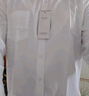 羅蒙（ROMON）純色商務(wù)職業(yè)正裝男士白襯衫工裝外套長(cháng)袖襯衣男CS108白色XL 曬單實(shí)拍圖