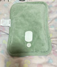 彩虹暖手寶熱水袋 電熱暖手寶暖肚子暖水袋暖腳暖身暖手寶寶充電 綠色 曬單實(shí)拍圖