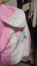 迪士尼兒童秋冬季羽絨服三件套男女童防風(fēng)保暖連帽休閑外套 粉色 (三件套) 170 (100-120斤) 曬單實(shí)拍圖