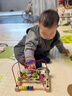 木丸子嬰幼兒益智三線(xiàn)繞珠玩具手指精細動(dòng)作訓練智力開(kāi)發(fā)串珠玩具6個(gè)月 趣味動(dòng)物三線(xiàn)繞珠 曬單實(shí)拍圖
