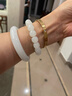 7000年和田玉手鏈男士女士玉手串羊脂白老型珠白玉手鏈附證書(shū) c款 曬單實(shí)拍圖