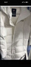 FILA斐樂(lè )官方女士長(cháng)款羽絨服冬季休閑簡(jiǎn)約連帽加厚大衣女裝外套 云菇白-WT S 160/80A 曬單實(shí)拍圖
