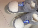 啟樂(lè )世家冬季新款高幫棉拖鞋男士居家休閑外穿防風(fēng)厚底舒適女士情侶雪地靴 灰色升級款【鳳伶貂】加厚耐磨 38-39 【偏小一碼】 曬單實(shí)拍圖