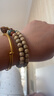 蔓笙海南黃金籽星月菩提手串男士雙圈手持正月雞油黃文玩佛珠念珠手鏈 雙圈菩提手串【8*7mm】 曬單實(shí)拍圖