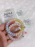 APM彩虹電話(huà)線(xiàn)發(fā)圈明星同款女孩彩虹色高彈力發(fā)繩無(wú)痕不勒甜美風(fēng)發(fā)飾 【繽紛樂(lè )園】2條/盒 曬單實(shí)拍圖