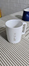 炊大皇陶瓷杯馬克杯茶杯 經(jīng)典黑白泡茶杯咖啡杯早餐杯果汁水杯白色420ml 曬單實(shí)拍圖