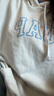 GAP男女裝春款logo抽繩連帽口袋衛衣寬松上衣美版708409 灰白色 L 美碼 XL亞洲碼185/104A 曬單實(shí)拍圖