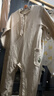 babylove【清倉】嬰兒連體衣春秋男女寶寶哈衣居家爬服休閑外出服百搭春裝 樺樹(shù)白 90cm 曬單實(shí)拍圖