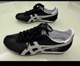 Onitsuka Tiger鬼塚虎男女鞋休閑鞋舒適透氣輕便慢跑鞋RUNSPARK 1183B480-002 黑色/銀色 44.5 曬單實(shí)拍圖