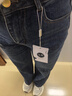 定原窄版闊腿牛仔褲女秋冬2025年新款高腰顯瘦百搭加絨寬松復古直筒褲 水泥灰-九分【春秋款】 M /27【95-105斤】 曬單實(shí)拍圖