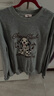 CHUU卡通斑點(diǎn)狗刺繡衛衣女2025冬季新品字母圓領(lǐng)寬松套頭長(cháng)袖上衣 淺花灰 均碼 曬單實(shí)拍圖