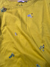 漁FISHING漁牌女裝短袖女t恤2025新款簡(jiǎn)約刺繡花寬松上衣服FGHB2013 芥黃 L 曬單實(shí)拍圖