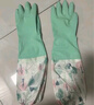 美麗雅手套洗碗加絨乳膠1雙均碼49cm加長(cháng)冬季保暖耐磨家務(wù)廚房洗衣服 曬單實(shí)拍圖