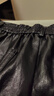 ELLE摩登復古pu皮休閑短褲女2025秋季新款高級感顯瘦通勤闊腿褲子 咖色 M 曬單實(shí)拍圖