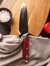 冠（Grand Sharp Art of knife）大馬士革菜刀具套裝AUS10不銹鋼芯水果刀家用切片刀廚房刀具套裝7寸大三德刀【贈刀套】 曬單實(shí)拍圖