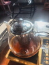 金灶（KAMJOVE）耐熱玻璃電磁爐專(zhuān)用茶壺微孔濾膽平底煮水壺煮茶壺泡茶壺茶具配件 【精細過(guò)濾】A-100 1L 曬單實(shí)拍圖