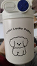 聚莜家可愛(ài)雙飲保溫杯女卡通杯子女士316高顏值水杯生日圣誕禮物送女友 白色小狗+手鏈+3D貼+禮袋500ml 曬單實(shí)拍圖
