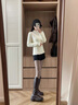 斐特瑪加絨毛衣女2025新款冬季加厚一體絨內搭針織打底衫半高領(lǐng)保暖上衣 茶白色 【加厚一體絨】 M 曬單實(shí)拍圖