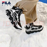斐樂(lè )FILA兒童童鞋棉靴2025年冬季新款男中大童兒童棉鞋 黑/太空銀-BS 40 曬單實(shí)拍圖