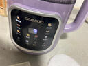 大宇（DAEWOO）破壁機家用豆漿機 1L微壓2-3人食全自動(dòng)輕音五谷雜糧免煮免手洗榨汁料理輔食機 紫色SM09國家補貼 曬單實(shí)拍圖