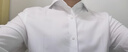 CULTUM溫莎領(lǐng)免燙襯衫男商務(wù)正裝修身長(cháng)袖襯衣紳士西裝打底 白色 白色扣子 M 曬單實(shí)拍圖