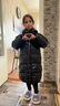 G.DUCKKIDS童裝黑金羽絨服女童外套冬季2024新款長(cháng)款過(guò)膝白鴨絨面包服小學(xué)生 黑色 150 尺碼11~12歲【140-150cm】 曬單實(shí)拍圖