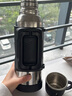 德斯漢菲純鈦戶(hù)外保溫壺大容量便攜式高級熱水壺簡(jiǎn)約水瓶高檔旅行保溫瓶 鈦銀色 1.2L 曬單實(shí)拍圖