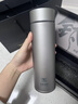 物生物（RELEA）純鈦保溫杯鈦杯男士水杯茶水分離辦公室泡茶杯商務(wù)送禮精致禮盒 爍晶灰460ml-茶隔款【智能數顯 奢華禮盒】 曬單實(shí)拍圖