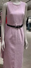 UR2025夏季新款女時(shí)尚休閑腰帶裝飾無(wú)袖休閑連衣裙UWG850127 粉紫 M 曬單實(shí)拍圖