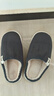 家怡保暖棉拖鞋男舒適輕便毛絨厚底戶(hù)外居家棉鞋深灰44-45YLS812 曬單實(shí)拍圖