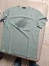 柒牌男士短袖T恤夏季時(shí)尚龍紋印花圓領(lǐng)上衣【5A抗菌2A防螨】1440 灰綠 2XL (185) 曬單實(shí)拍圖