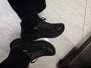 特步后盾跑步鞋運動(dòng)鞋男鞋冬季防水輕便減震回彈防滑休閑慢跑鞋黑色 曬單實(shí)拍圖