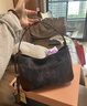古良吉吉棒球HOBO包小號包包女復古牛仔單肩斜挎女手提包秋冬復古25年新款 復古牛仔 現貨 曬單實(shí)拍圖