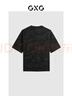 GXG男裝2024年滿(mǎn)身潮流印花短袖T恤 黑色 175/L 曬單實(shí)拍圖