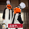 趣木也高雅人士惡俗企鵝睡衣搞怪抽象表情包學(xué)生情侶加絨保暖睡袍女 企鵝睡衣 XL碼(身高170-185)贈勺子+廚師帽 曬單實(shí)拍圖