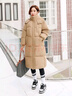 皮爾卡丹面包服長(cháng)款棉衣2026年新款棉服女韓版修身秋冬季外套保暖棉襖 卡其色 L 110-125斤 曬單實(shí)拍圖