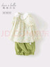 戴維貝拉（DAVE＆BELLA）兒童五分褲套裝夏裝新款純棉女童短袖褲子兩件套洋氣寶寶衣服 花朵印花【現貨】 130 cm（建議身高120-130cm） 曬單實(shí)拍圖