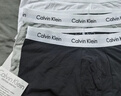 Calvin Klein內衣男士三條裝ck提花腰邊低腰棉質(zhì)貼身防夾臀四角褲平角內褲男 U2664998-太空黑/月光白/椰青灰 3條 L 曬單實(shí)拍圖