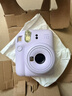 富士（FUJIFILM）拍立得mini12/11/se/41/evo一次成像相機 即拍即得相紙wide400/SQ1 Mini12 鳶尾紫（特價(jià)微瑕） 官方標配 曬單實(shí)拍圖